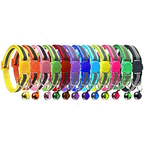 Cluos Reflective Cat Collars with Bells Cover