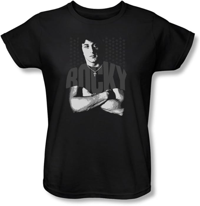 Rocky Womens Shirt TShirt In Black Amazon.co.uk Clothing