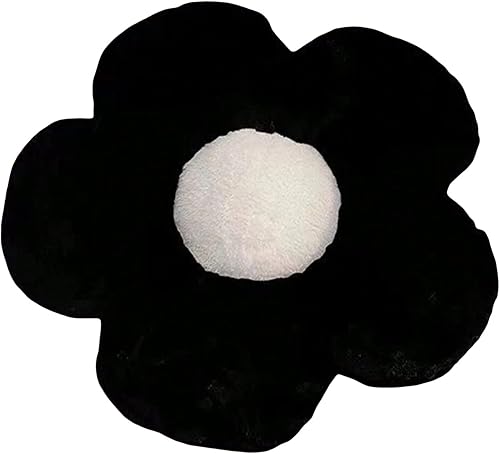 QWINEE Tapete suave para cama de perro y gato, almohada con forma de flor, cojín para habitación, sofá, silla, decoración acogedora para cama para