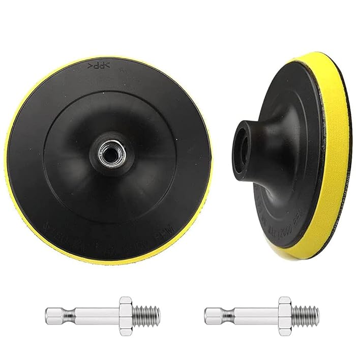 Buy SI FANG 2 Pack 3 Inch Hook and Loop Sanding Pads with M10 Thread Hex Drill Adapter, Sanding