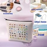 PXTIDY Dragon Novel Makeup Bag Bookish Gift Dragon Tribes For Dragon Lovers Cosmetic Bag Zipper Pouch