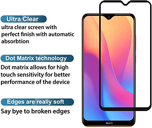 Image of Screen Protector for Motorola Moto One Macro (Black) Tempered Glass Edge-to-Edge 6D Screen Guard With Installation Kit