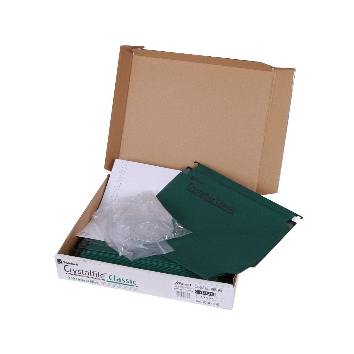 Rexel Crystalfile Classic 300 Foolscap Lateral Suspension File Manilla