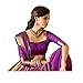 Shree Designer Sarees Women's Purple Kanchipuram Saree with Double Unstitched Blouse