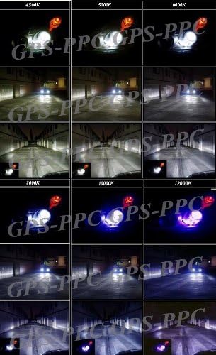 CNLIGHT 55w H7 HID Xenon Bulb 2 Replacement Headlight Bulbs Lamp UK 4300K 5000K 6000K 8000K 10000K (6000K) [Energy Class G]