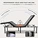 MLILY EGOHOME Full Size Adjustable Bed Base Frame and 14 inch Memory Foam Mattress, Independent Head and Foot Incline Electric Foldable Metal Bed Base Electric, Wireless Remote,Zero Gravity