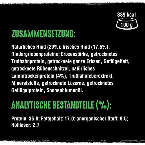 Crave Adult Trockenfutter mit Lamm & Rind, 7kg (1 Beutel) – Premium Hundefutter trocken mit hohem Proteingehalt und ohne Getreide – Hergestellt mit 100 Prozent natürlichem Lamm & Rind