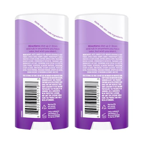 Image of Lume Deodorant Cream Stick - Underarms and Private Parts - Aluminum-Free, Baking Soda-Free, Hypoallergenic, and Safe For Sensitive Skin - 2.2 Ounce (Pack of 2) (Lavender Sage)