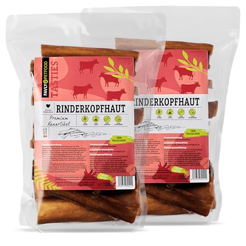 Produktbild von FAVLY Petfood Deutsche Rinderkopfhaut - 2 kg