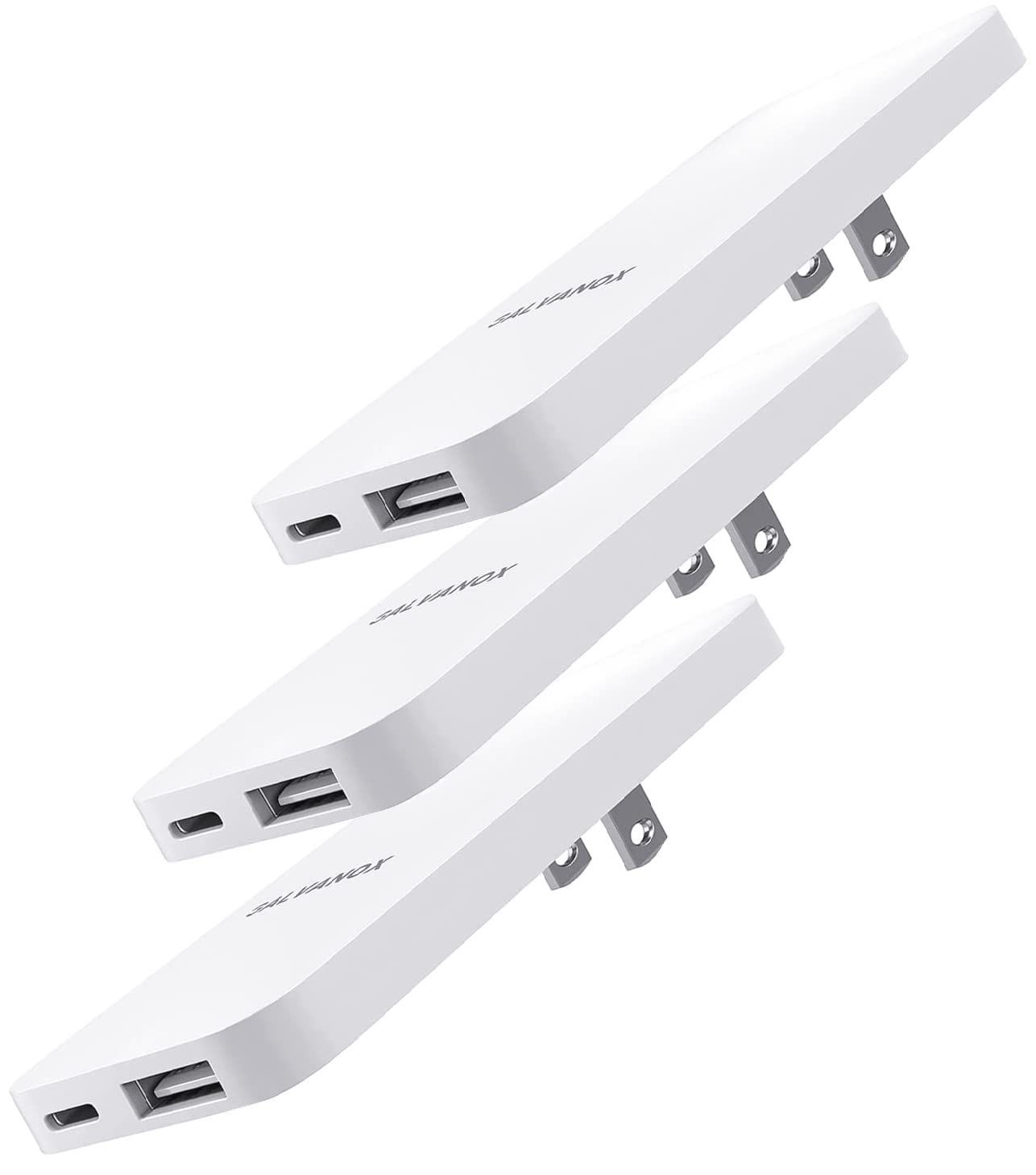 Amazon.com: (3 Pack) Flat Type C Wall Charger, Galvanox Ultra Slim