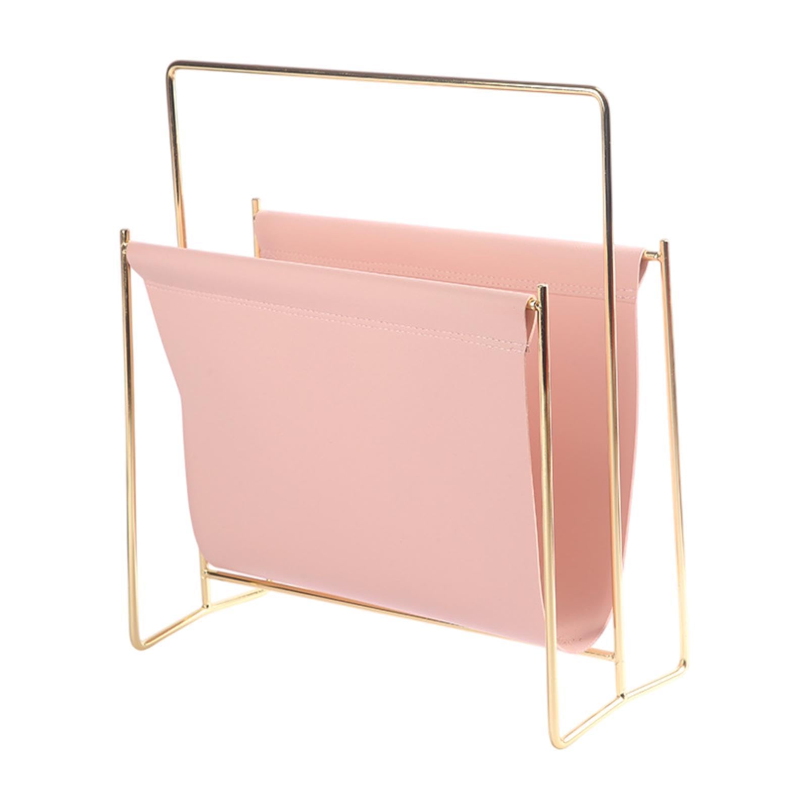 ATORSE Magazine Storage Rack Metal Frame Portable Modern File Stand Holder-picture-14