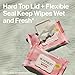 The Honest Company Grapefruit Grove Sanitizing Wipes, Kills 99.99% of Germs, Safe for All Hands, Antibacterial, Dermatologist Tested, 50 Count