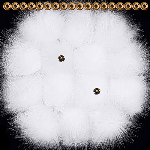Tatuo Finte Pelliccia Pom Pom Palla DIY Pelliccia Pom PON per Cappelli Scarpe Sciarpe Borsa Pompon Portachiavi Charm Accessori per Maglieria Cappelli