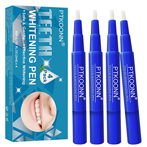 Blanqueamiento Dientes,Gel Blanqueador Dental,Kit de Blanqueamiento Dental,Blanqueamiento Dental Gel,Teeth Whitening gel que aclara Lápiz Blanqueador del quita las manchas higiene oral 4PC