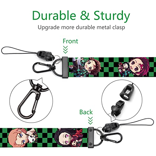 Akkya GS-0425-32 Neck Lanyard With Id Badge Holder For Keys Cute Kawaii Anime Plaid Key Chain Card Lanyards thumb #4