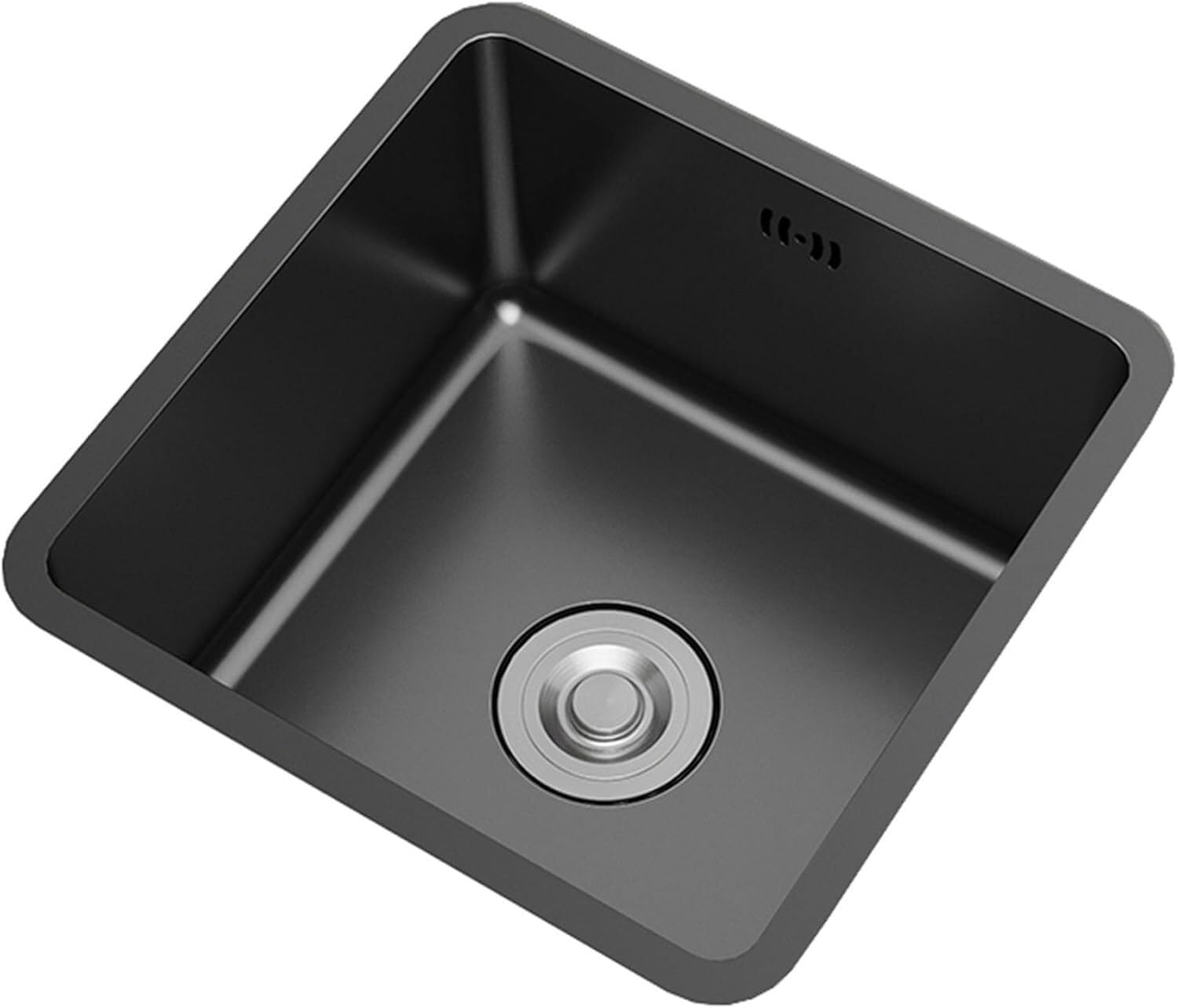 Station de préparation de légumes compacte sous plan inox noir 35x35 évier de découpe compact