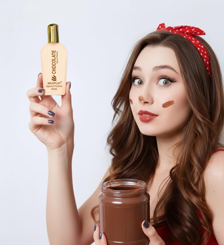 Image of Wildplay Chocolate Spray Perfume for Men & Women - Sweet, Warm & Inviting Unisex Fragrance with Rich Cocoa Notes, Long-Lasting Scent, Perfect for Everyday & Gifting (30ml)