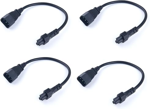 C14 to C5 Power Plug Cable,IEC 320 C14 Male to C5 Female Adapter Cable,Universal Power Adapter IEC 320 C14 to C5 Adapter Converter C5 to C14 AC Power Cable 3 Pin IEC320 C14 Connector