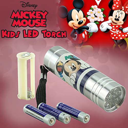 Torce LED in alluminio con Topolino e Minnie, 2