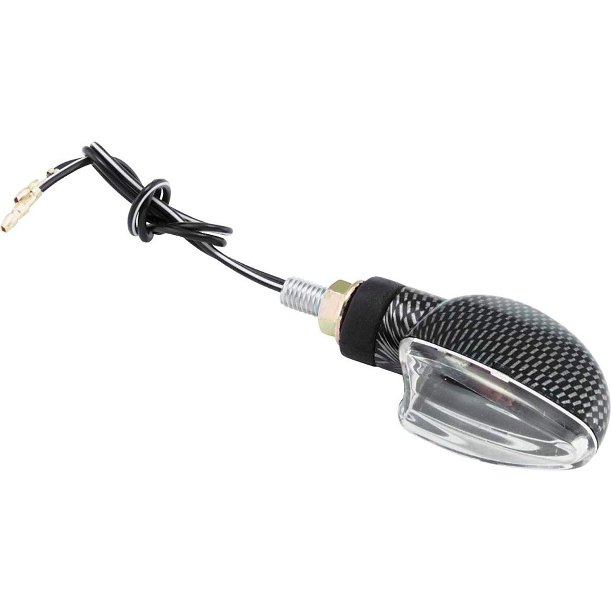 BikeMaster Ultra Small Mini Marker Lights (Carbon/Clear)