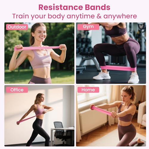 Accessory for Pilates Board，Resistance Bands for Pilates Reform, Exercice Loop Bands for Pilates kit, Pilates Starter Set of Stretch Bands for Women - Image 3