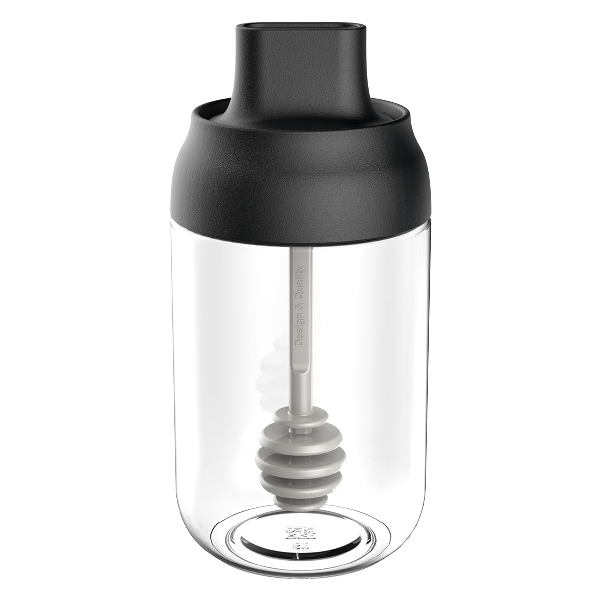 Butelki na miód z uszczelką łyżeczkową, 250 ml, duży miód, przezroczysta pieczęć, pojemnik na przyprawy, do kuchni, grillowania na świeżym powietrzu, BBQ, gotowania。