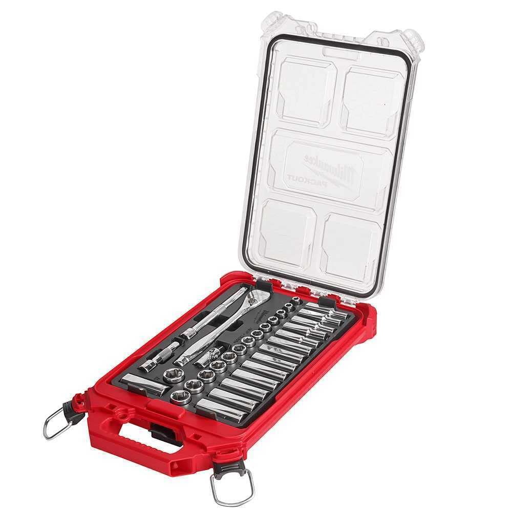 48-22-9482 for Milwaukee 3/8 in. Drive Metric Ratchet / Socket PACKOUT Set (32-Piece