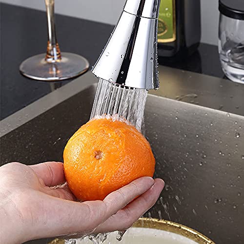 Image of Kitchen Faucet Head Replacement, Pull Down Faucet Sprayer Head Nozzle, Stream Spray and Pause Mode Can Rotate 360 (Set of 2)