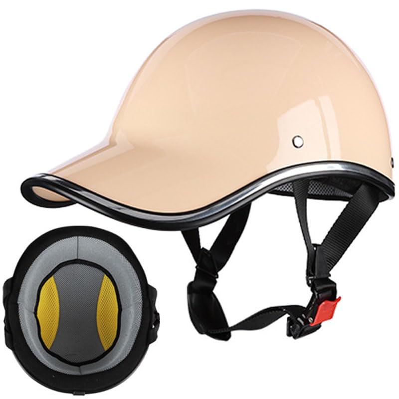 Demi-casque Vélo Style Baseball - ABS Léger, Doublure Amovible, Taille XXL (57-62 Cm) - Pour Cyclisme, Trottinette, Skate