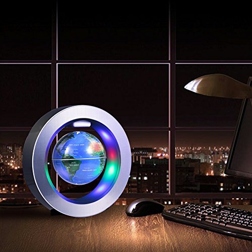 Mappamondo Magnetico Fluttuante con LED, Globo a