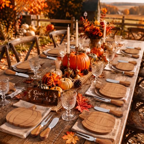 Ziliny 1 Set Fall Pumpkin Charcuterie Boards, Mini Cheese Board Gifts - Image 5