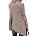 Reooly Hombre sin Capucha Hombre Sudadera Cuadros Cuello Alto Mujer Chimenea de...