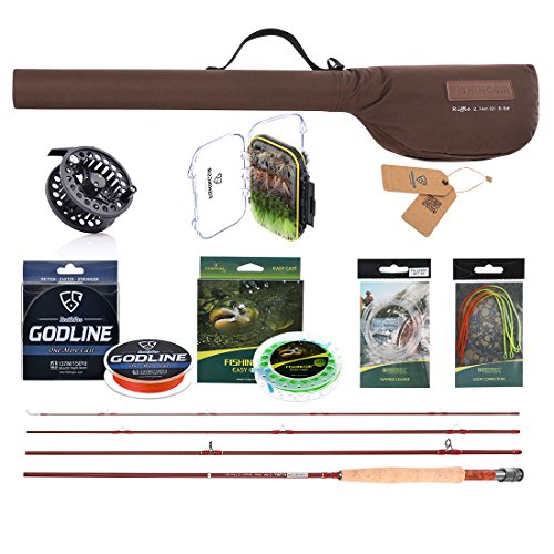 FISHINGSIR Fly Fishing Rod and Reel Combo for Trout Anglers Fly Fishing Outfit