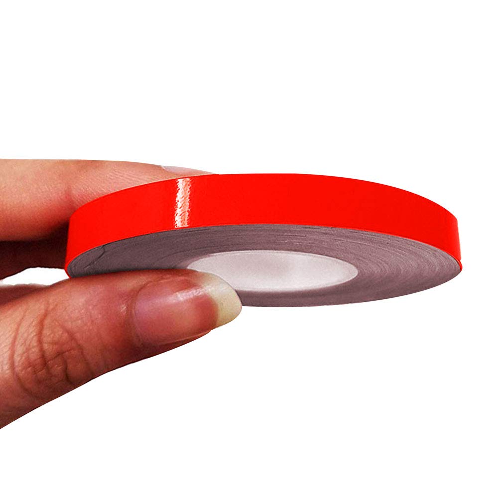 4R Quattroerre.it 10489 Trim Stripes Adhesive Strips for Cars, Neon Red, 7 mm x 10 mt