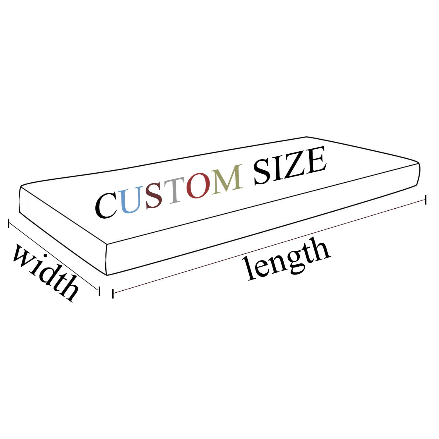 SAMTY Custom Size Waterproof Faux PU Leather Piano Bench Cushions with Ties for Kids Wooden Shoe Stool Pad