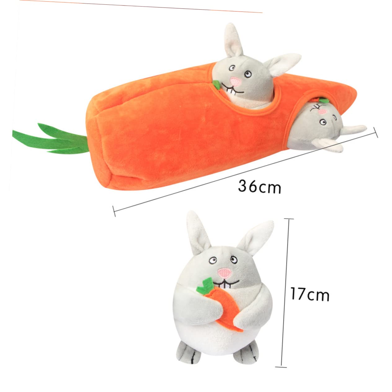 BESPORTBLE 2piezas Juguete De Peluche para Perros Medianos y Juguete Chirriante Resistente y Lavable para Masticar y Entrenar Casa