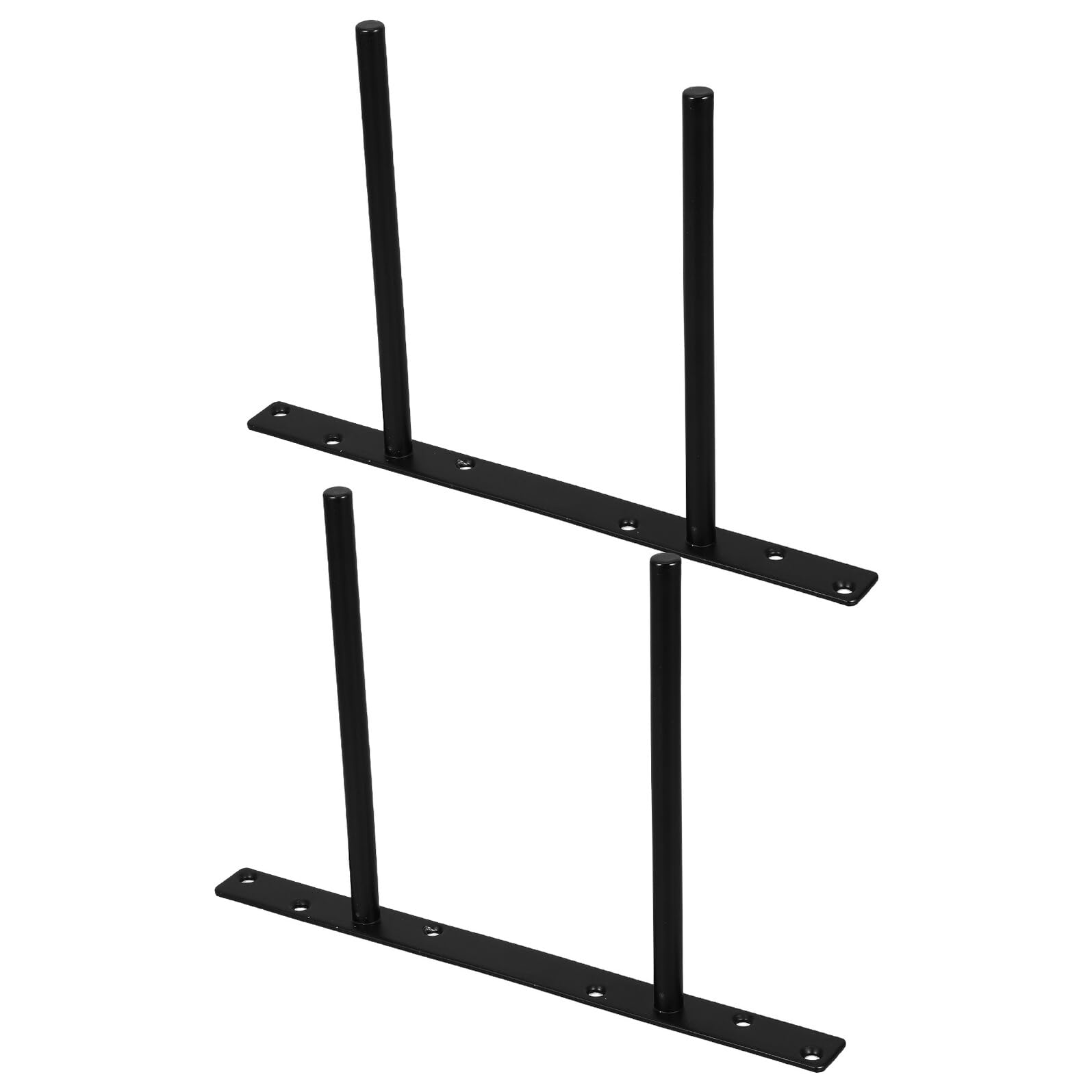 WOONEKY Wytrzymałe Metalowe Wsporniki Do Półek Wiszących Ukryte Mocowanie Do Drewnianych Półek Sztuk z Kompletem Śrub Niewidoczne Minimalistyczne Szybki Montaż Solidne Wsparcie Ścienne