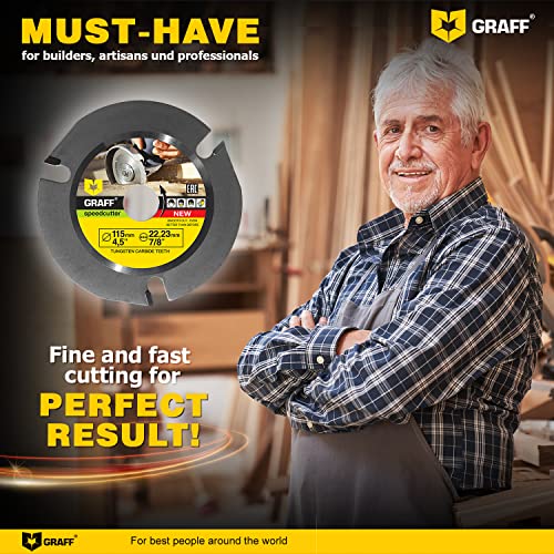 Graff Speedcutter 4-1/2 Inch Wood Carving Disc For Angle Grinder thumb #2