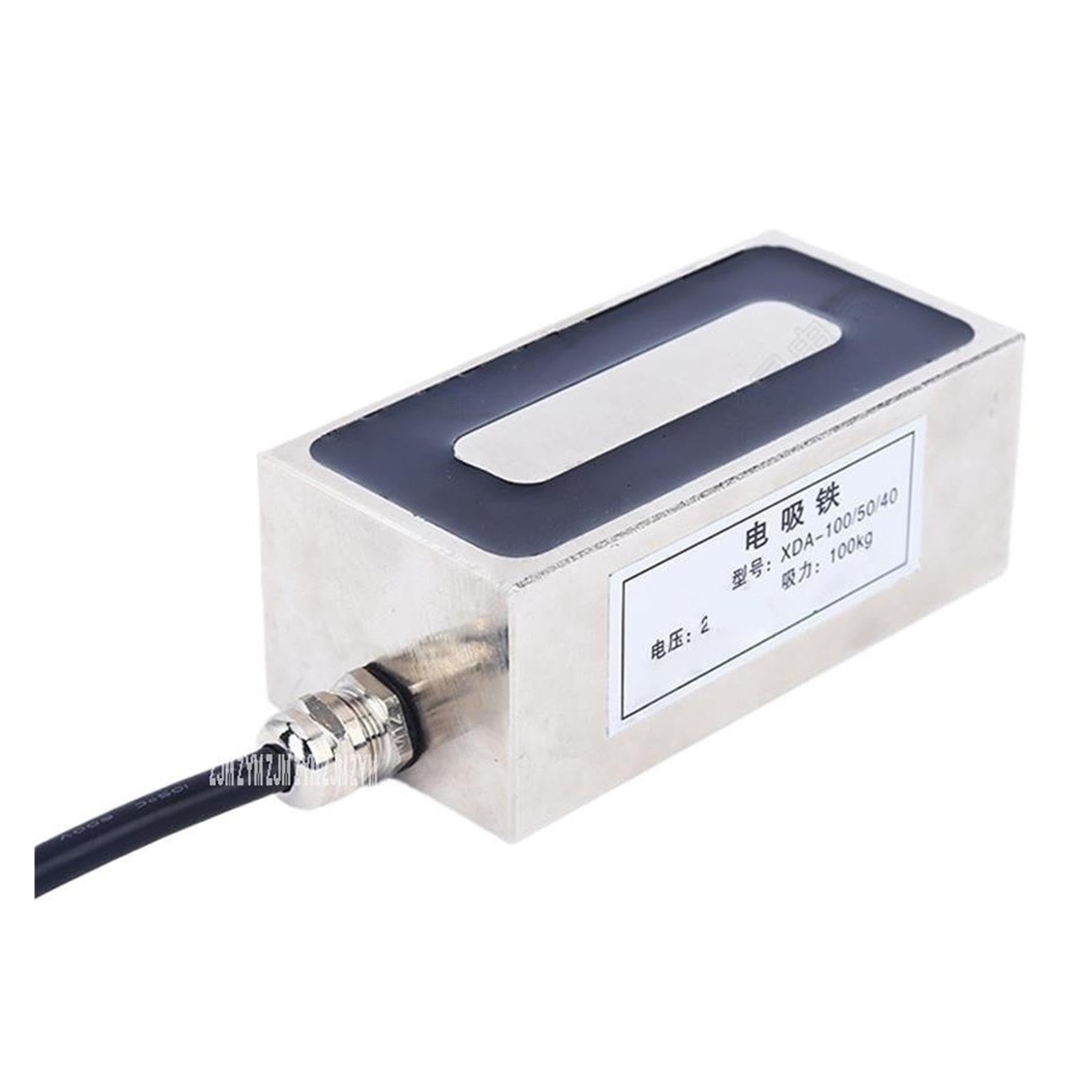 Électro-aimant rectangulaire XDA-100/50/40 100kg 25W DC12V/DC24V(DC12V)