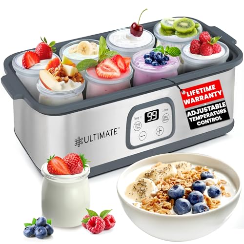 Ultimate Probiotic Yogurt Maker with Adjustable Temperature & Time Control