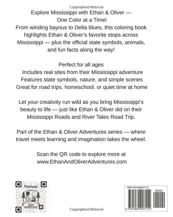 Coloring Through Mississippi with Ethan and Oliver (Ethan and Oliver Adventures) - Image 2