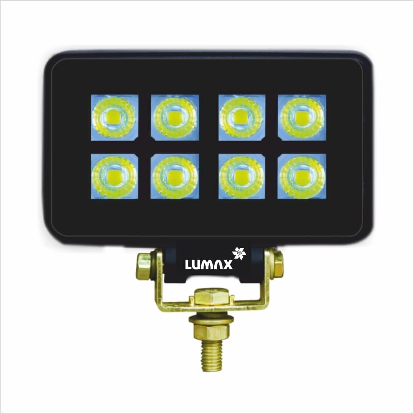 Lumax Universal 8 LED Lamp Rectangular High Bright 24V White Heavy Duty Auxiliary Light for Trucks & Commercial Vehicles Durable & Reliable-image-46