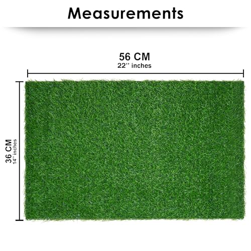 Image of Story@Home Grass Mat | Anti-Skid Plastic Grass Mat for Home | 36 X 55 cm | Essential Bathroom Mat | Grass Pattern | Long Lasting Entrance Mat for Living Room | Kitchen | Office (Green)