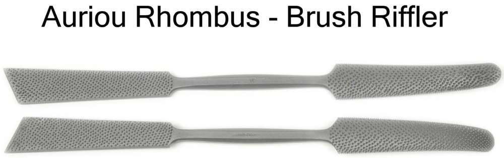 Rhombus/brush Riffler Rasp for Wood 10in. Grain 10