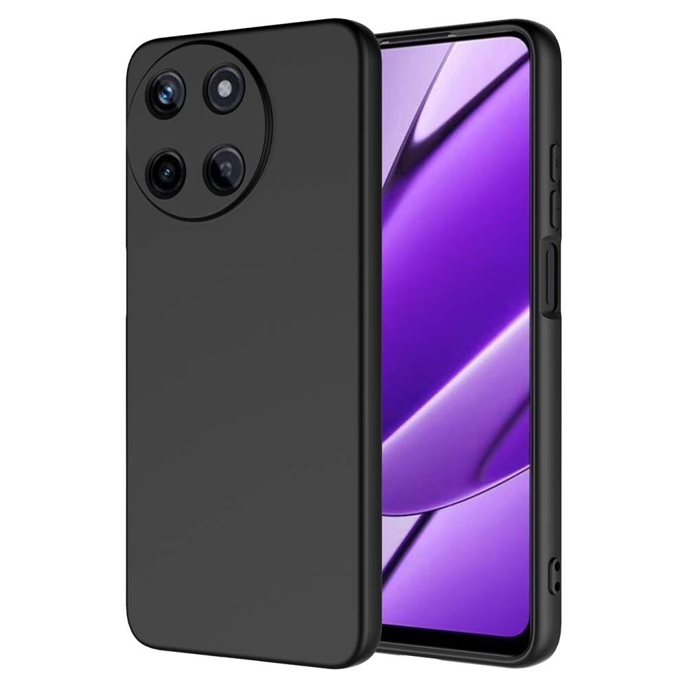 Zore Realme ile uyumlu 11 4G Kılıf Zore Mara Lansman Kapak Siyah