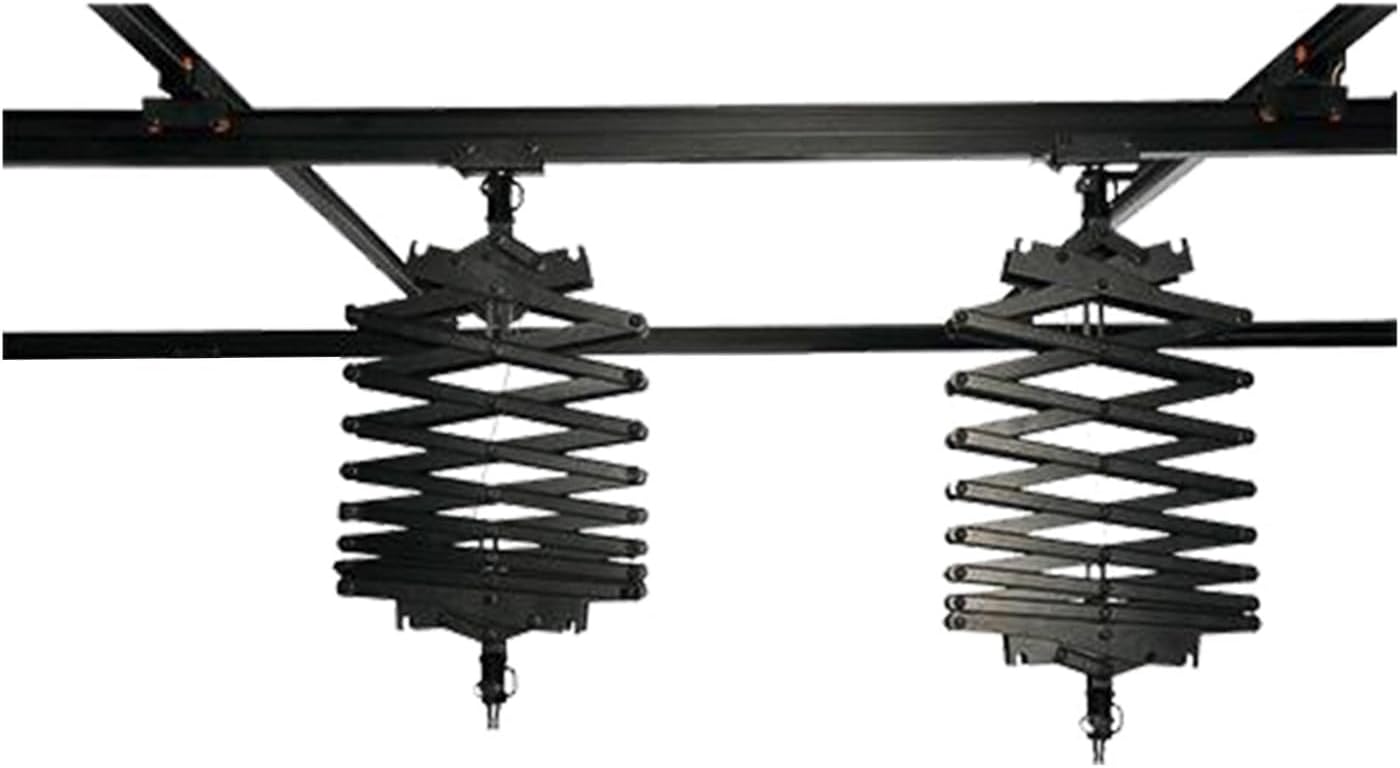 DATOUBOSS 118" x 118" Studio Photography Pantograph System 3.0M Studio Lighting Support Rail System 43-200CM Drop Pantograph Smallpox Rail Track Kit (3.0M*3.0M-D)