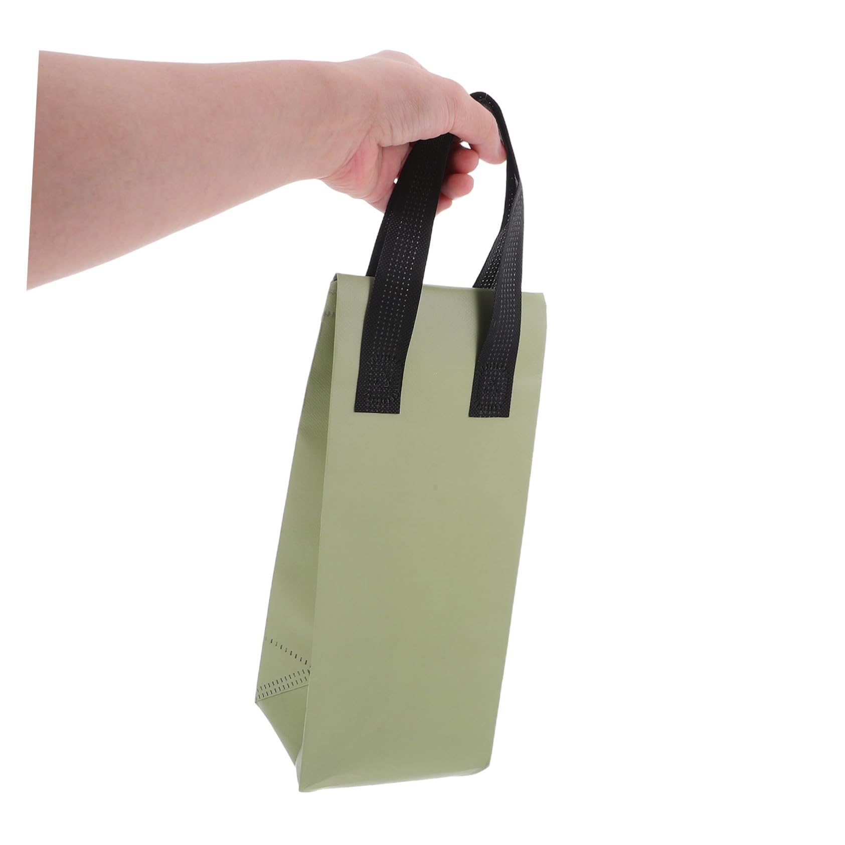 50 Pièces Sac Non-tissé Portable avec Anse Sac Transport Boissons Chaudes Froides Réutilisable Livraison