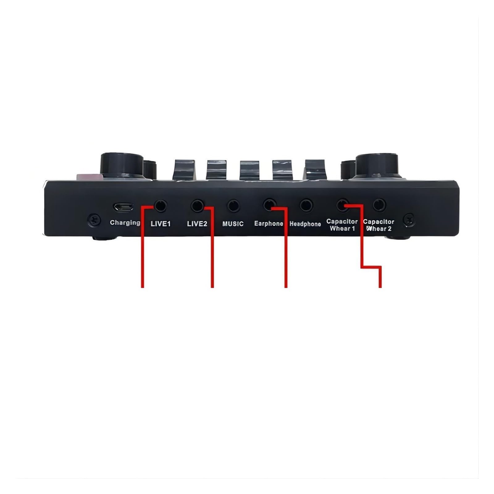 Mixer audio, V9SJ Mixer esterno Scheda dal Telefono cellulare Cambia voce Registrazione trasmissione Casa KTV Gioco Musica Canto V10