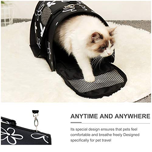 Balacoo Bolsa para transporte de animais de estimação, portátil, para gatos, mochila ajustável para