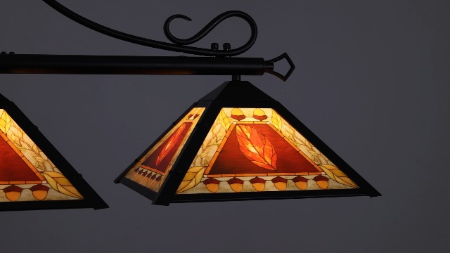 TOCHIC Vintage Pool Table Light, 3-Light Rustic Billiards Light